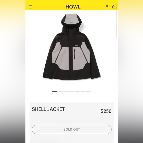 Howl Unisex Snow Shell Jacket - Picture 2 of 9